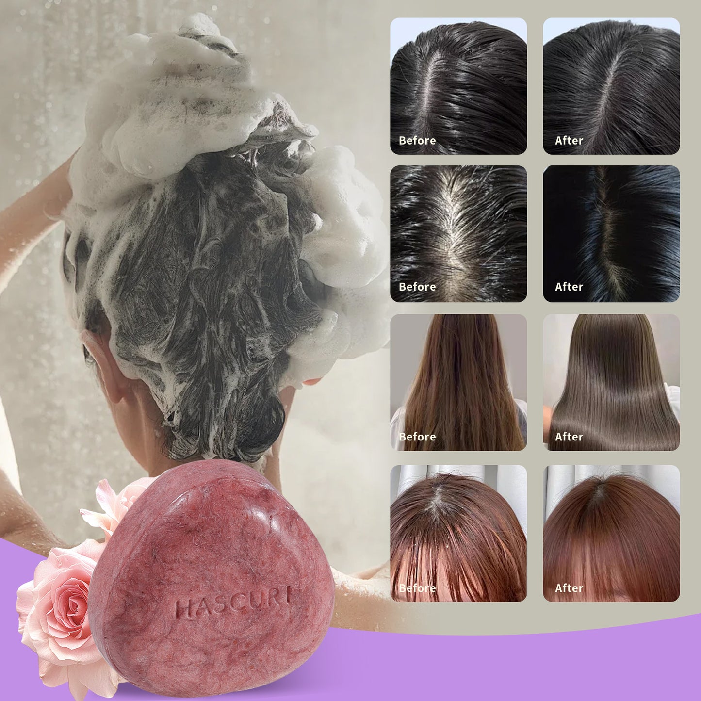 Rose Garden Shampoo Bar Artisan pH Balance Formula™