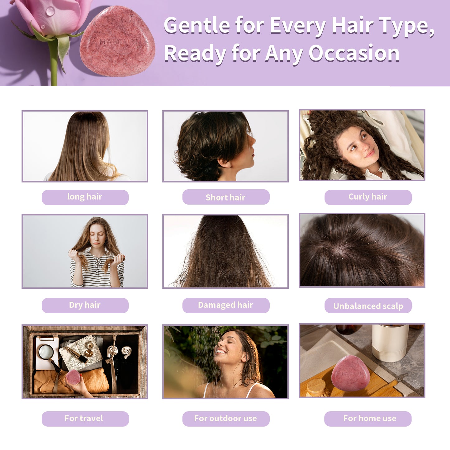 Rose Garden Shampoo Bar Artisan pH Balance Formula™